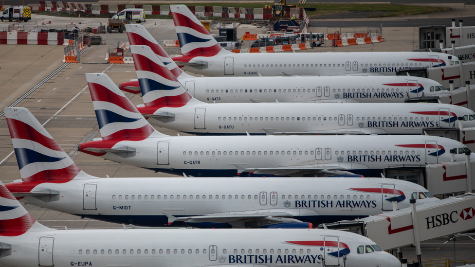 Planes at Gatwick