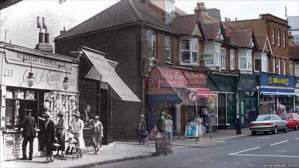 Archive photo from The Book Of Addiscombe, by Canning & Clyde Road Residents Association and Friends