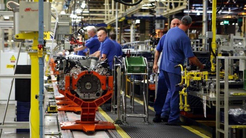 Workers at Ford's Bridgend plant