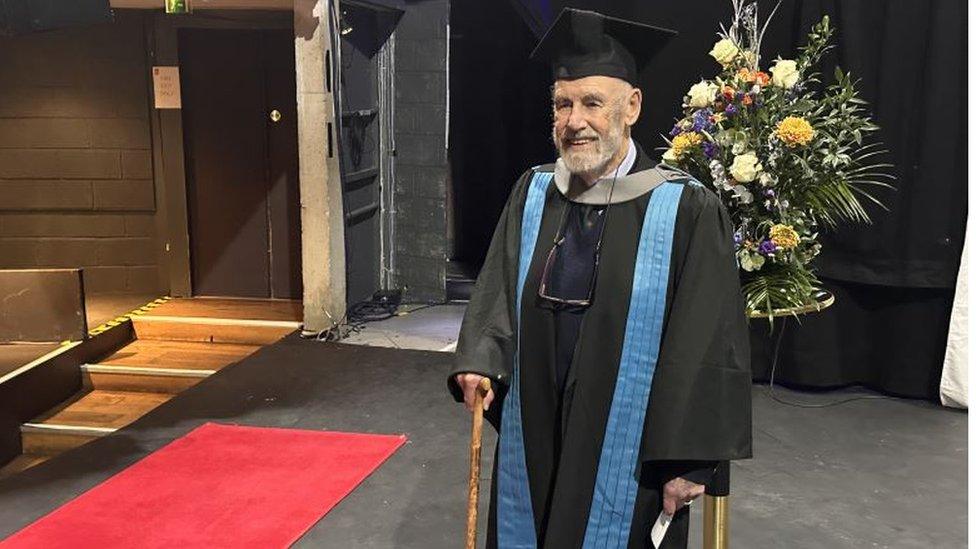 Dr David Marjot at graduation ceremony at Kingston University