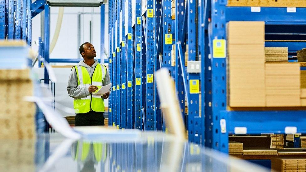 worker in warehouse