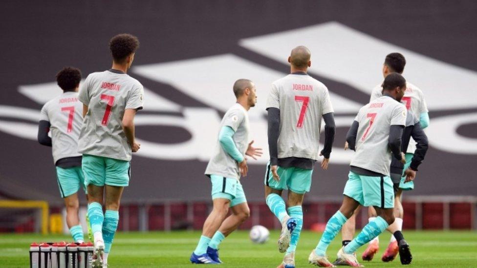 Premier league players tribute to Jordan Banks