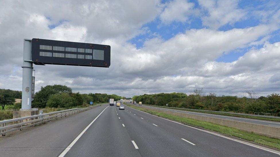 M1 in South Yorkshire