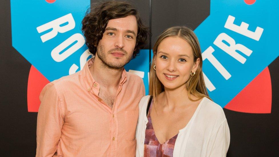 Alexander Vlahos and Alexandra Dowling