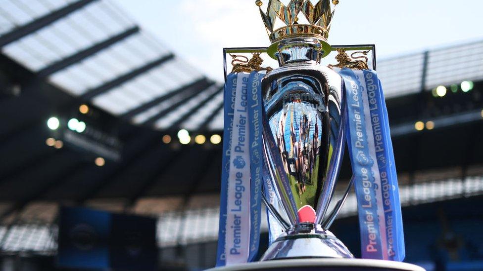 Premier League trophy.