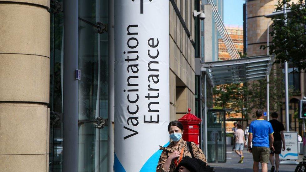 Vaccination centre in Edinburgh