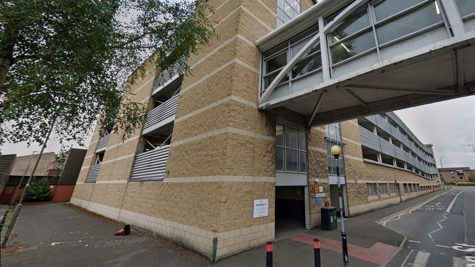 The Parishes multi-storey car park in Scunthorpe town centre