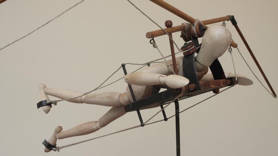 Model of Da Vinci flying machine