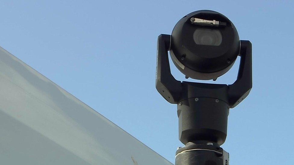 A facial recognition camera