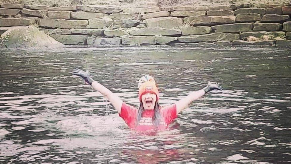 Wild swimming in January