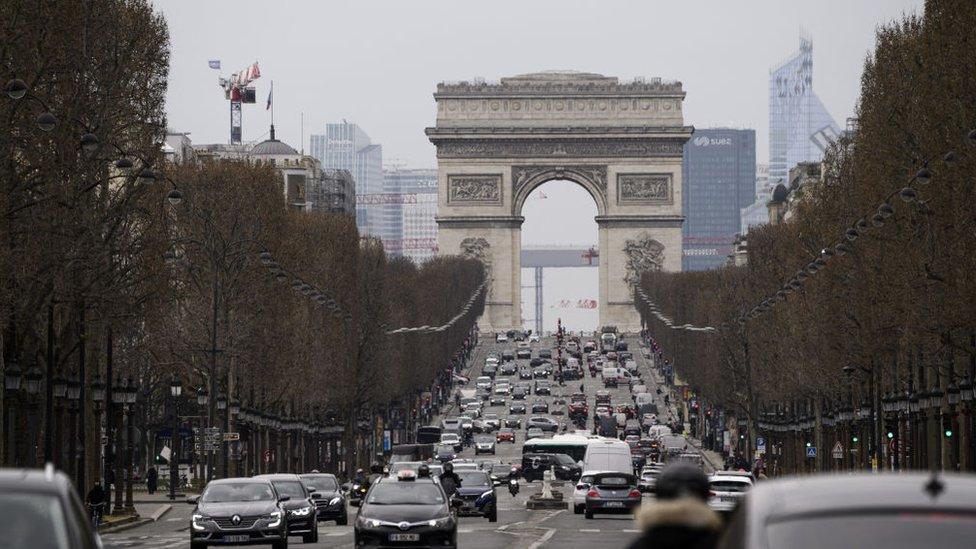 Champs-Elysees in Paris