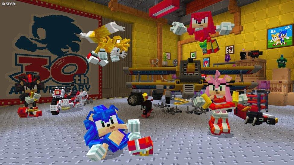 sonic-in-minecraft.