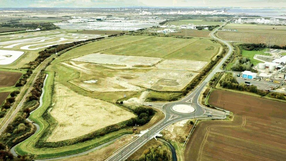 Immingham site from the air