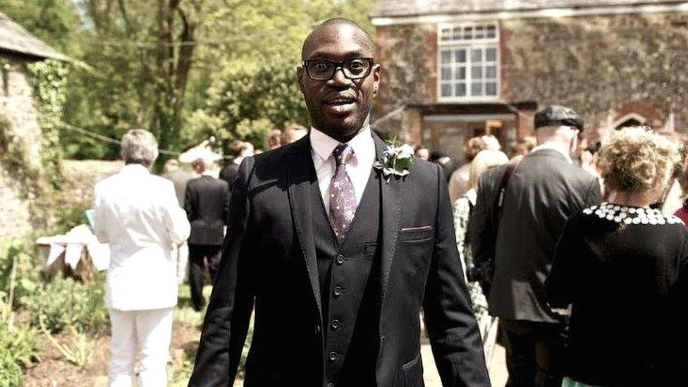 Dr Sebastian Kola-Bankole at wedding