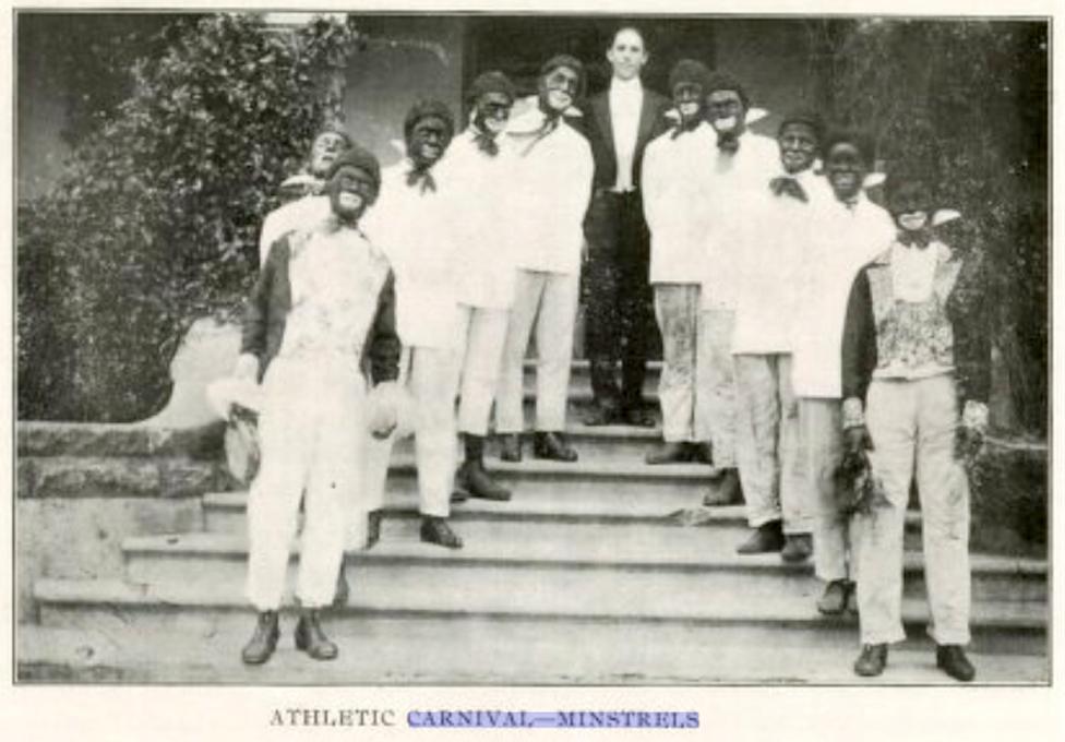 Minstrel performers from Cal Poly's 1915 yearbook