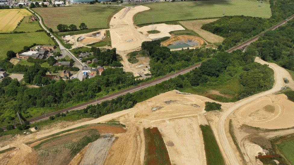 Aerial view of site