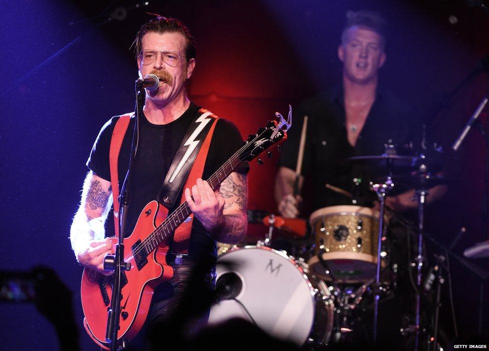 Jesse Hughes and Josh Homme