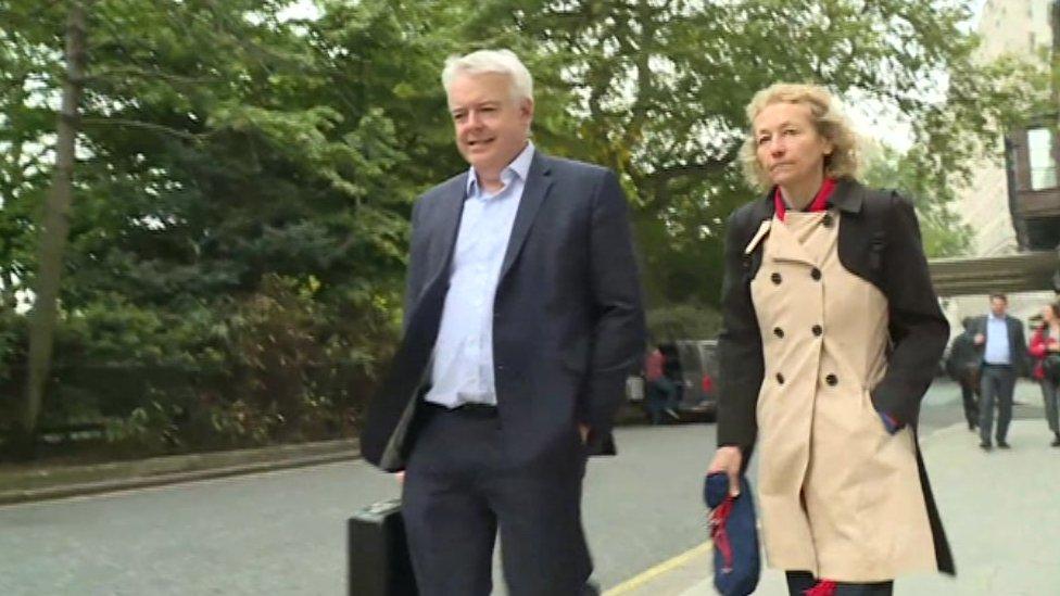 Carwyn Jones and Christina Rees