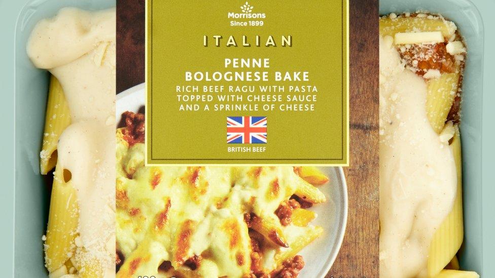 A picture of Morrisons' Italian Penne Bolognese Bake