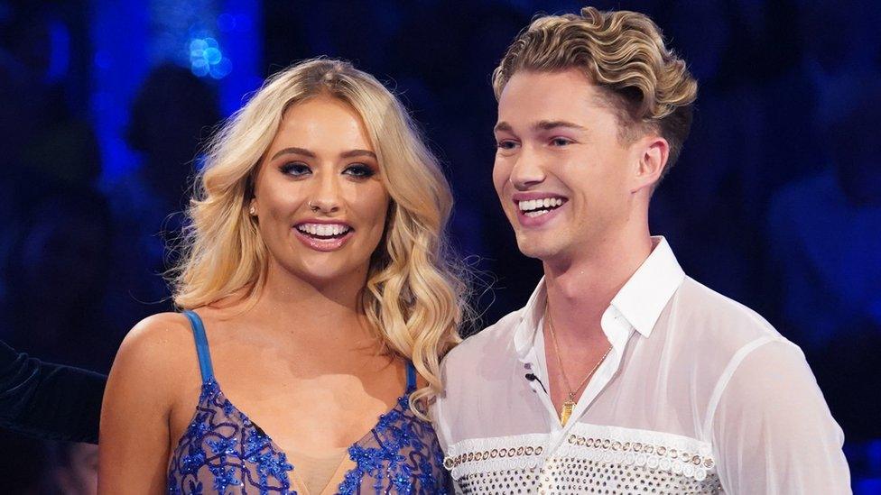 Saffron Barker and AJ Pritchard