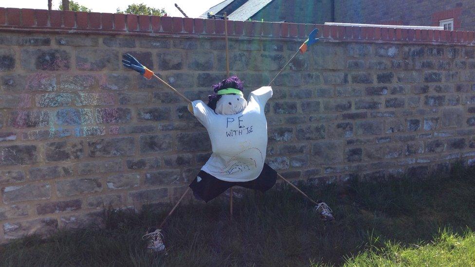 Joe Wicks scarecrow