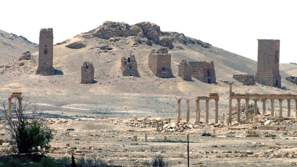 General view of Palmyra in file photo released on 17 May 2015 by the Syrian official news agency Sana