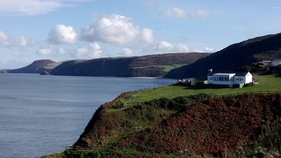 This tranquil shot of Cardigan Bay was taken by Catrin Evans on a coastal path from Aberporth to Tresaith