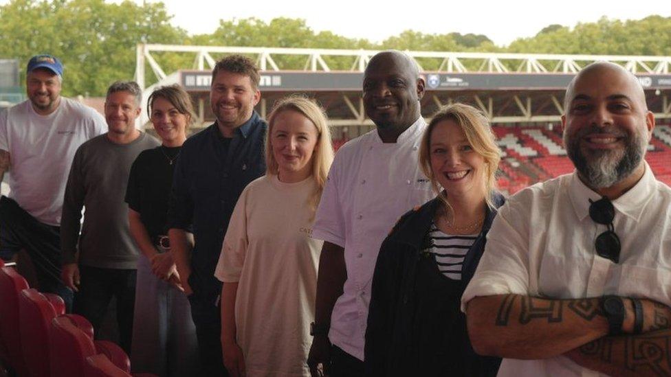 Anti Banquest chefs at Ashton Gate