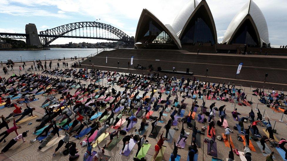 World Yoga Day in Sydney, Australia