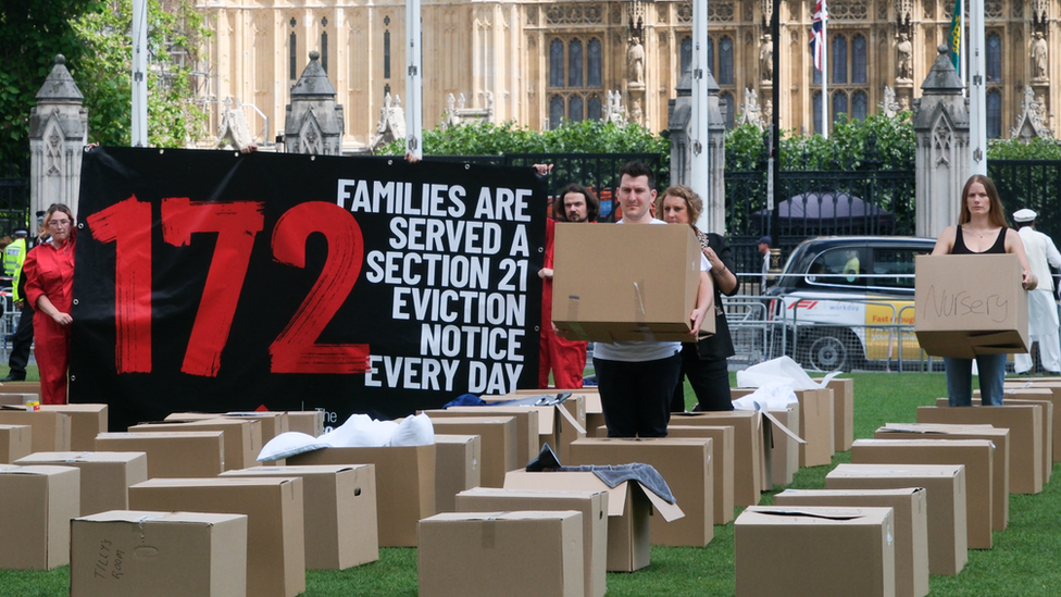 Shelter protest