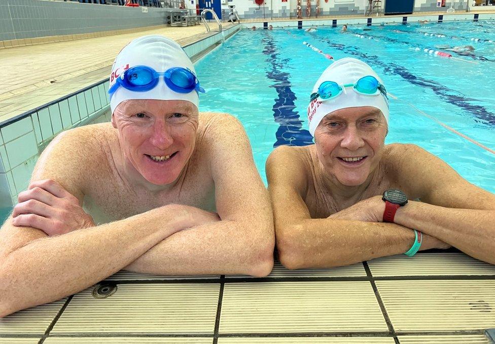 Lionel Spittle (right), pictured with Dave Rock