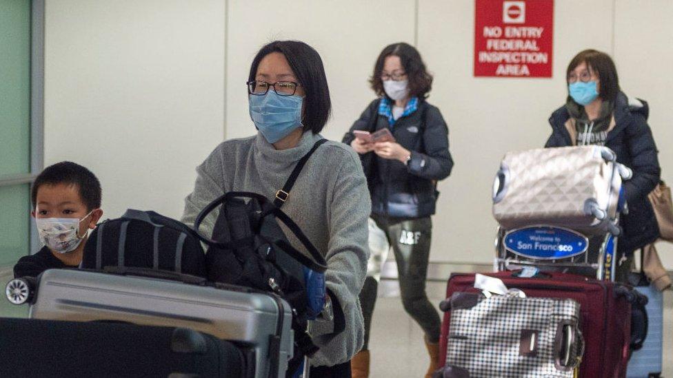 Passengers entering US from China when restrictions were announced