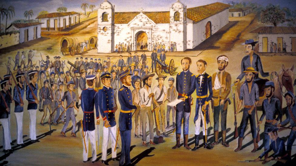 William Walker surrenders after the second battle of Rivas