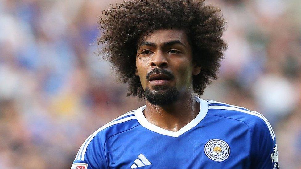 Hamza Choudhury playing for Leicester City