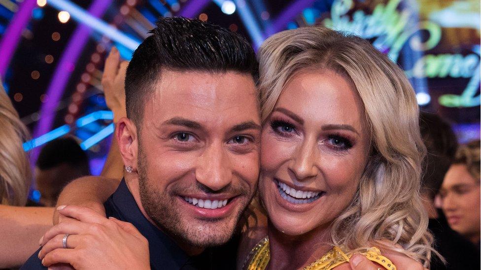 Faye Tozer and Giovanni Pernice