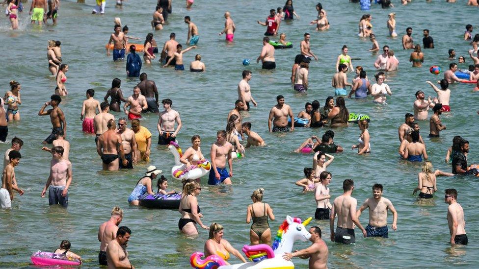 Bournemouth Beach on 17 June