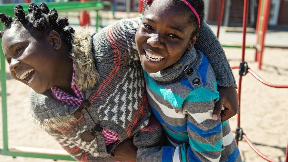 Girls-in-a-playground.