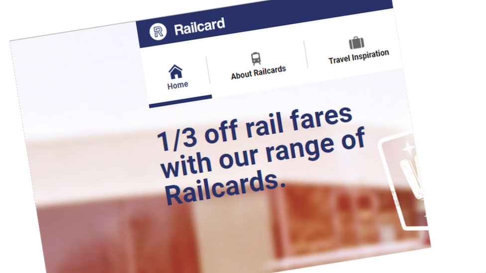 Railcard website