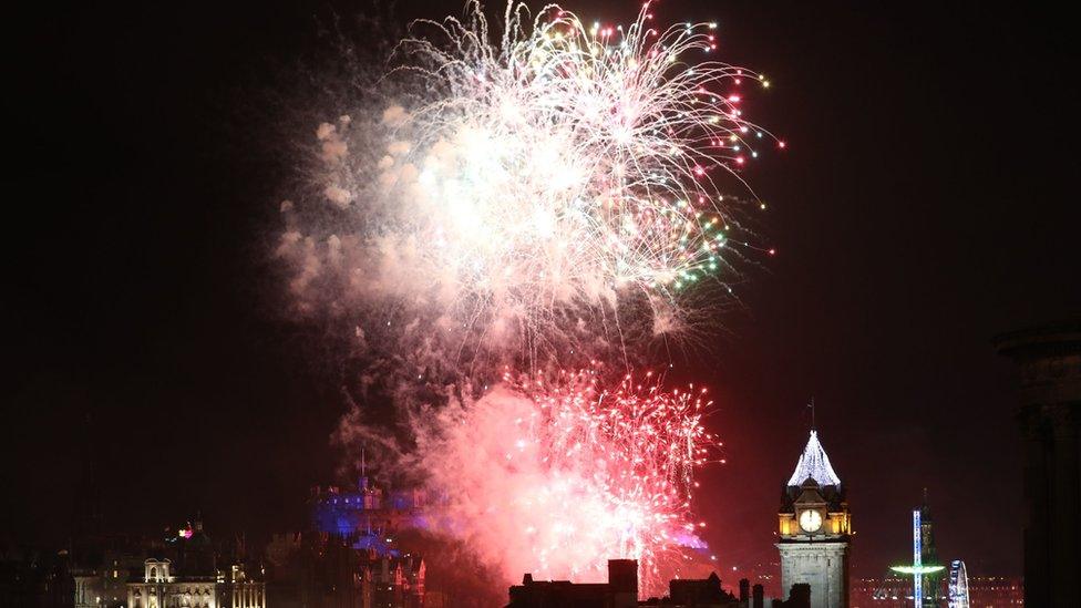 Edinburgh fireworks