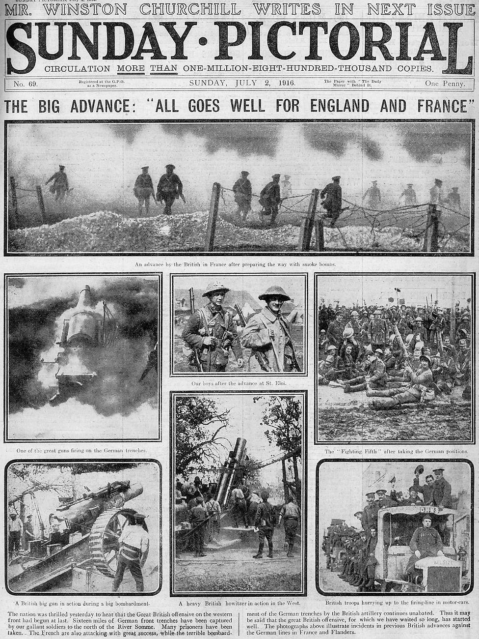 Sunday pictorial 2 July 1916