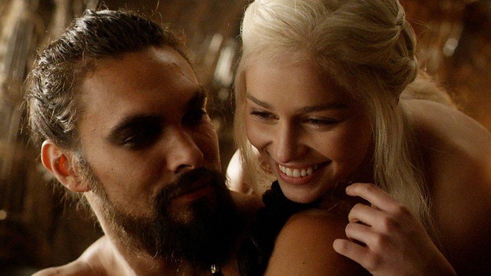 Khal Drogo and Daenerys Targaryen in Game of Thrones