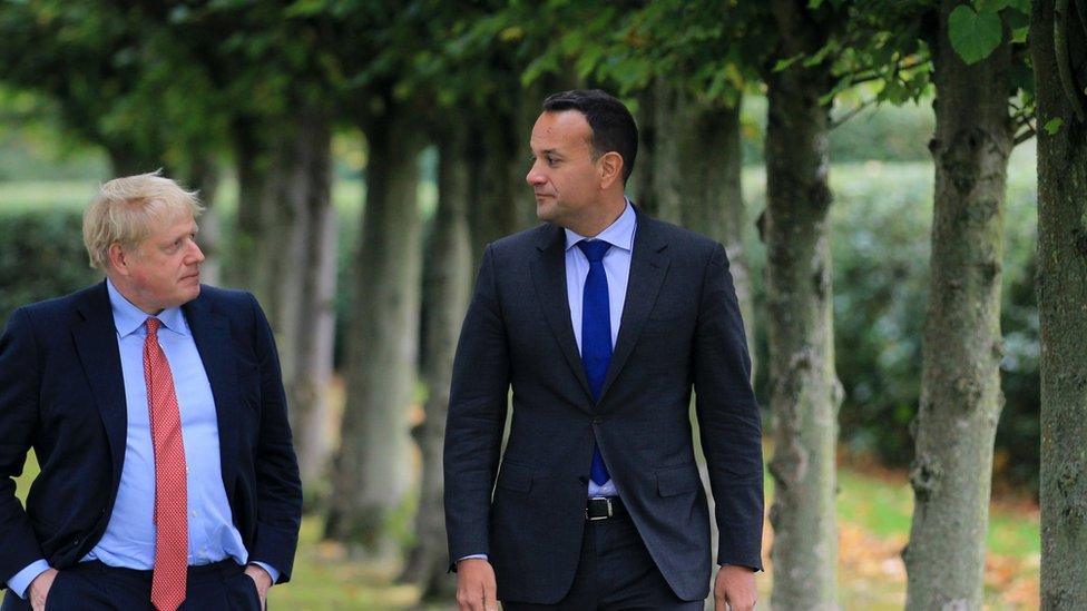 Boris Johnson and Leo Varadkar