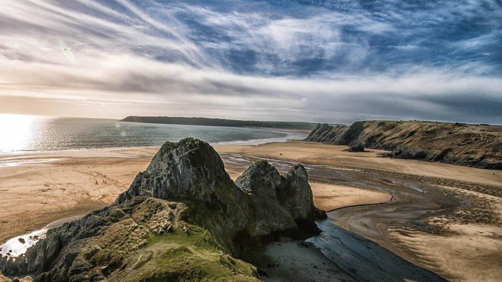 Three Cliffs Bay