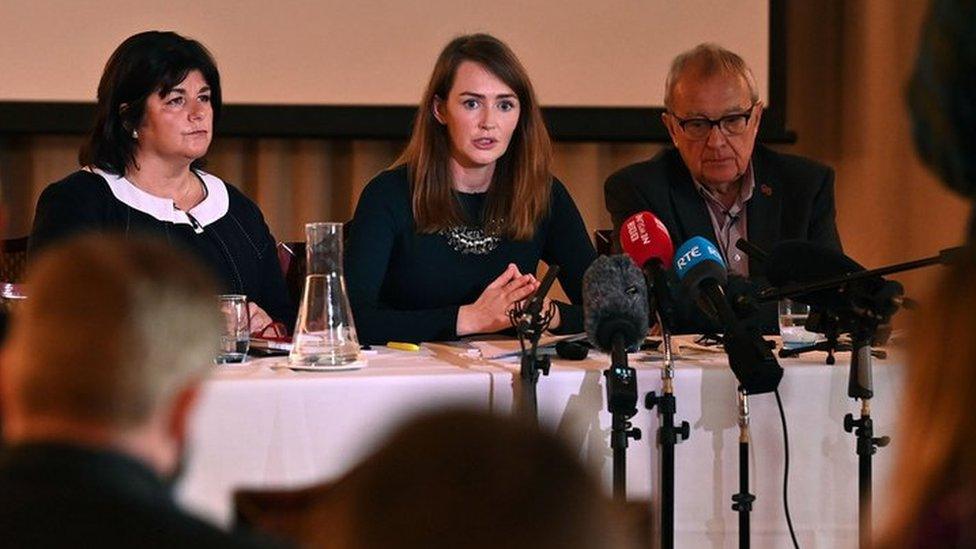 Dr Maeve O'Rourke (centre) was part of an expert panel who recommended a public inquiry in NI