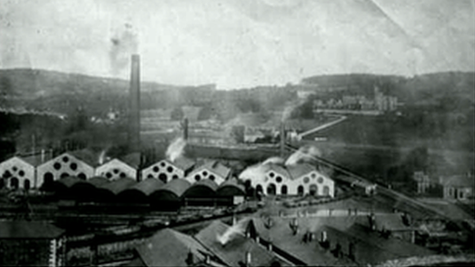 Historic photo of Merthyr Tydfil ironworks