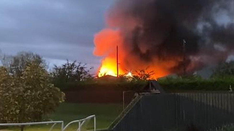 Fire at farm in Inverkeilor