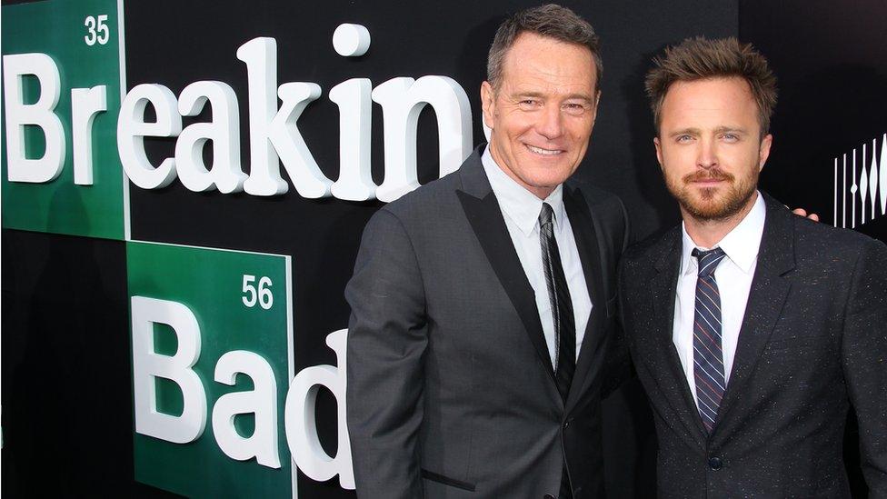 Breaking Bad stars Bryan Cranston and Aaron Paul