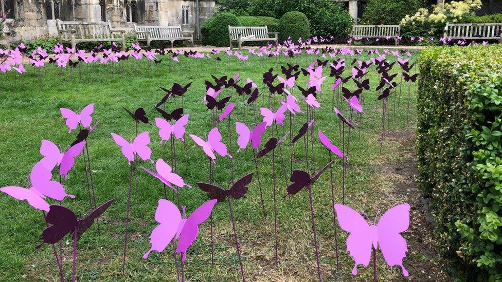 Butterfly sculpture