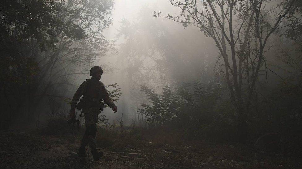 Ukraine's President Zelensky has shared pictures showing soldiers in Avdiivka