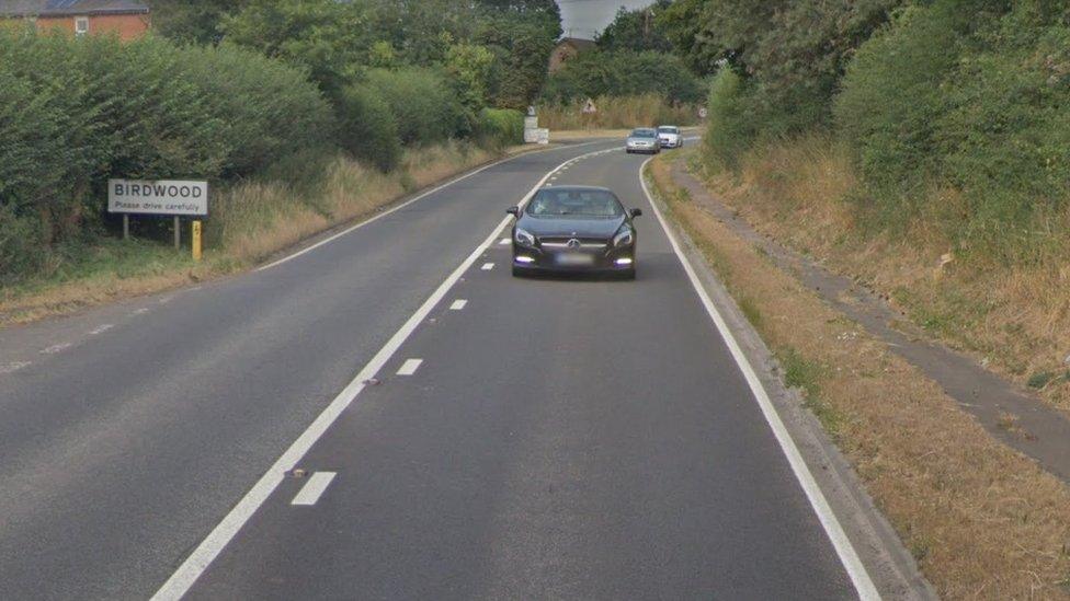 A40 burst water main